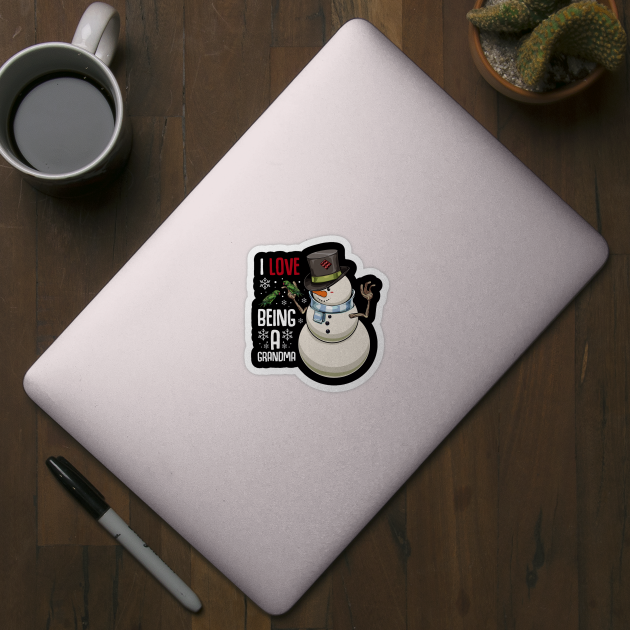 Snowman - I Love Being A Grandma - Xmas by Lumio Gifts